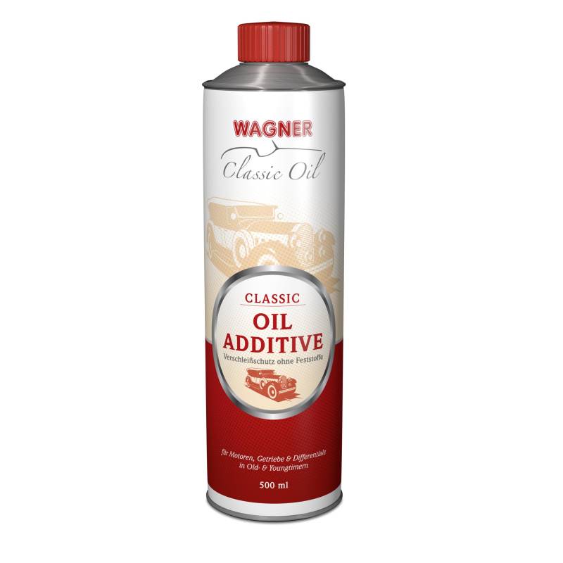 Wagner Classic Oil Additive Ohne Feststoffe, Motoröl Additiv Als Verschleißschutz Für Motoren Getriebe Differentiale Hydraulikanlagen Nasskupplungen | Öl Additiv Benzin- Diesel-&Gasmotor | 500 ml von Wagner