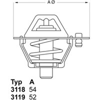 Thermostat, Kühlmittel WAHLER 3119.82 von Wahler