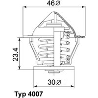 Thermostat, Kühlmittel WAHLER 4007.80D von Wahler