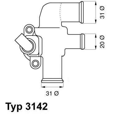 Thermostat, Kühlmittel Wahler 3142.90D von Wahler