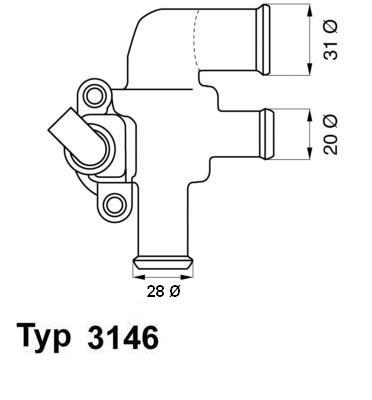 Thermostat, Kühlmittel Wahler 3146.90D von Wahler