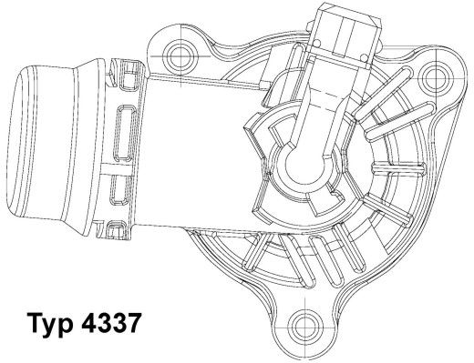 Thermostat, Kühlmittel Wahler 4337.105D von Wahler