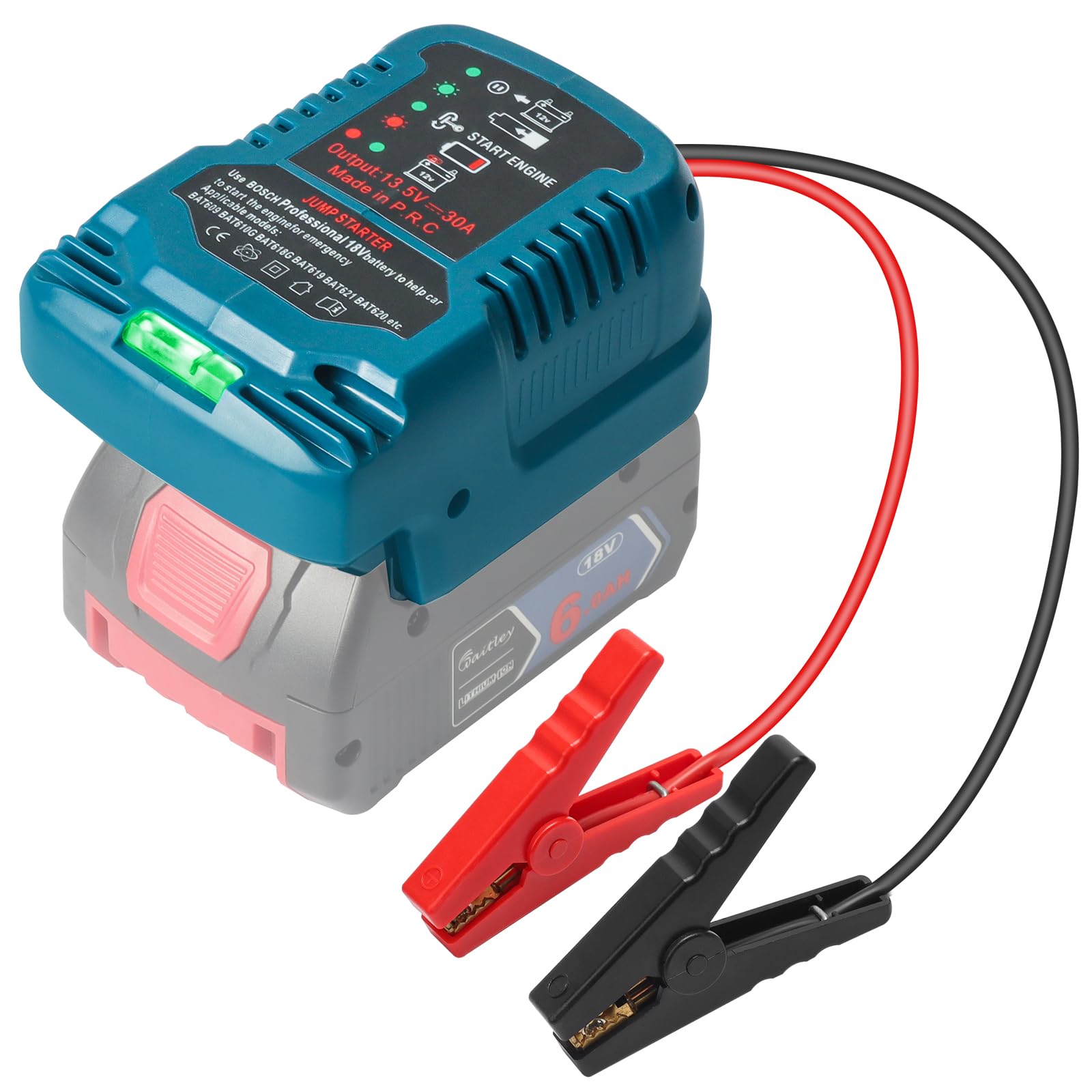 Starthilfebooster für Auto kompatibel mit Bosch GBA 18V Akku Starthilfegerät und Jump Starter tragbare Starthilfe Powerbank für PKW Diesel und Benzinmotoren Notstartgerät mit Lithium Technologie Starthilfebooster für Auto kompatibel mit Bosch GBA 18V Akku Starthilfegerät und Jump Starter tragbare Starthilfe Powerbank für PKW Diesel und Benzinmotoren Notstartgerät mit Lithium Technologie von Waitley