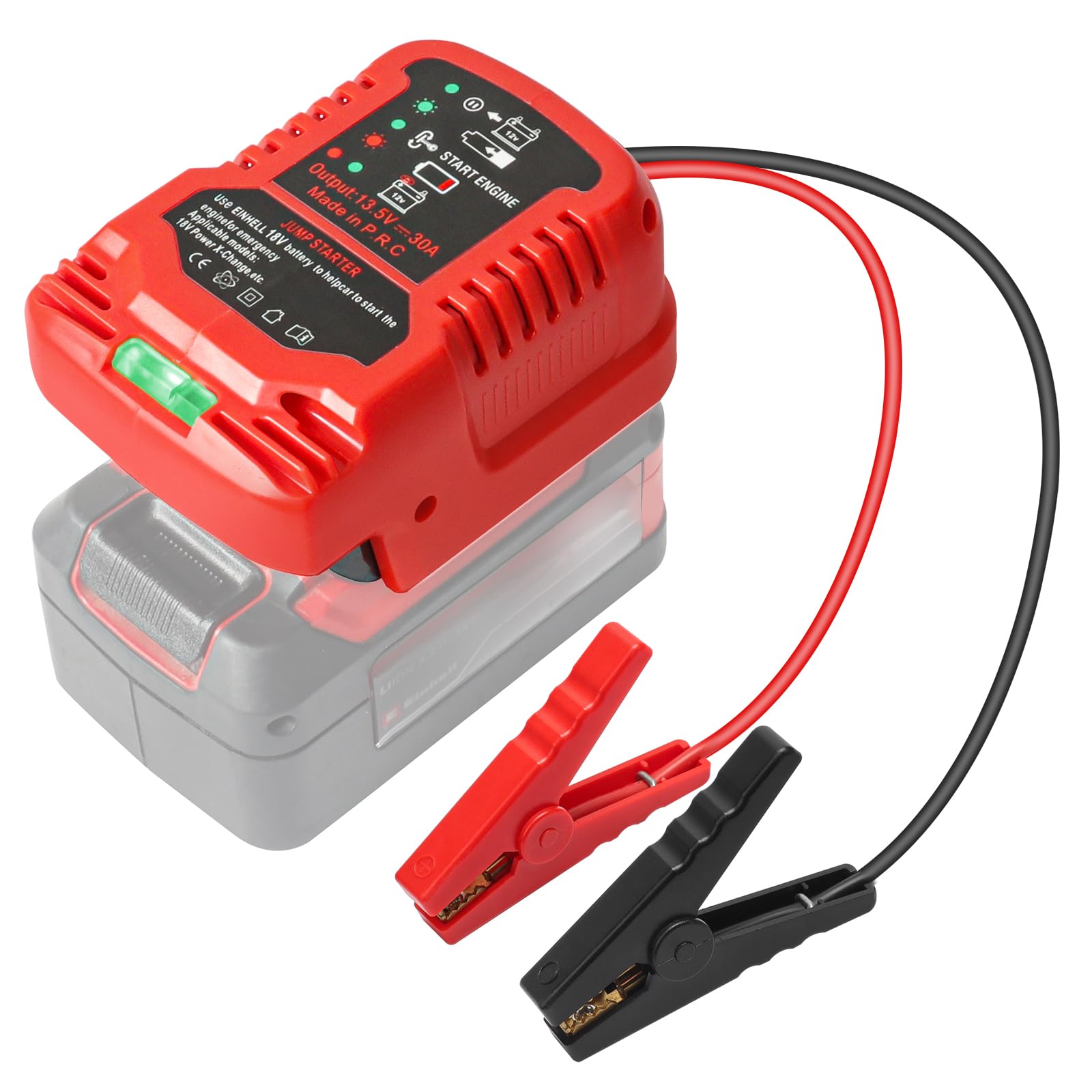 Starthilfebooster für Auto kompatibel mit Einhell 18V Akku Starthilfegerät und Jump Starter tragbare Starthilfe Powerbank für PKW Diesel und Benzinmotoren Notstartgerät mit Lithium Technologie Starthilfebooster für Auto kompatibel mit Einhell 18V Akku Starthilfegerät und Jump Starter tragbare Starthilfe Powerbank für PKW Diesel und Benzinmotoren Notstartgerät mit Lithium Technologie von Waitley