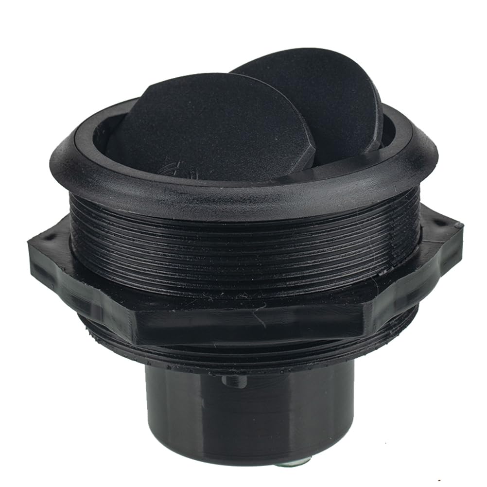 Wakauto Runder A/C-Luftauslass-Entlüftungs-Elektroplattenknopf Typ Universal für Wohnmobil-Wohnmobil-Wohnwagen 82 Mm / 75 Mm 46 Mm Schwarz Mini Kühlschrank von Wakauto