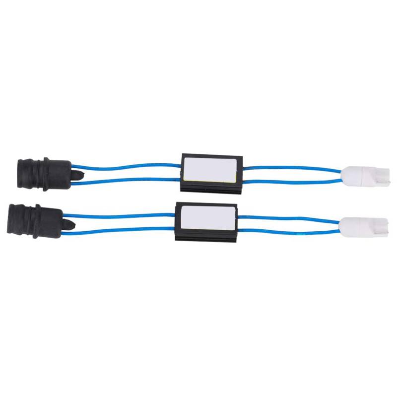 LED-Decoder, 2 Stück T10-Decodergerät, Anti-Flicker-Krebs-Fehlerwiderstände, Scheinwerfer-Fehler-Decoder-Adapter, Auto-Lastwiderstand-Decoder von Wakects