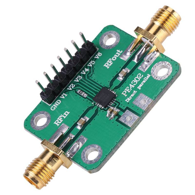 1pc Abschwächer (Maximale Dämpfung 31.5d), PE4302 NC Attenuator Module, Digitale Steuerung Dämpfungsglied 0.5dB 6Bit， mit SMA Buchse Parallel Immediate Mode DC 5 V 1 MHz ~ 4GHz von Walfront