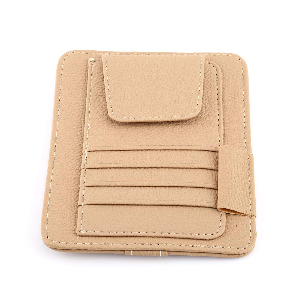 Car Sun Visor Lagerhalter Multifunktional PU Leder Organizer Clamp/Holder für Stiftkarte Billgläser Modisches Lichee -Muster Aussehen Kompakte Größe Ideal zu Reparieren Car Sun Visor Lagerhalter Multifunktional PU Leder Organizer Clamp/Holder für Stiftkarte Billgläser Modisches Lichee -Muster Aussehen Kompakte Größe Ideal zu Reparieren von Walfront