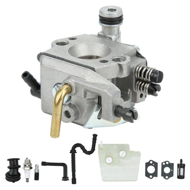 Vergaser Set, Vergaserfilter Ansaugrohr Kit Passend für 024 026 MS260 Kettensägen-Teilzubehör Hardware-Tool-Kit von Walfront