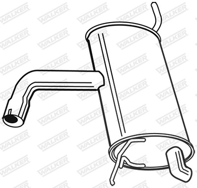 Walker Endschalldämpfer [Hersteller-Nr. 23005] für VW von Walker