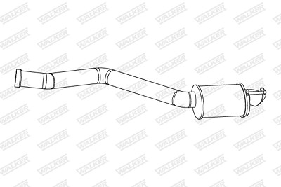 Walker Endschalldämpfer [Hersteller-Nr. 24332] für Mercedes-Benz von Walker
