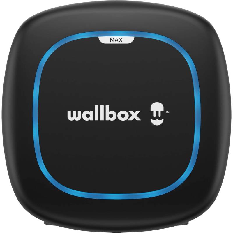 Wallbox Pulsar Max, Ladegerät für Elektrofahrzeuge (22 kW, Type 2, Wi-Fi, Bluetooth, OCPP, Innen/Außen, 5m, einfache Installation), Schwarz von Wallbox