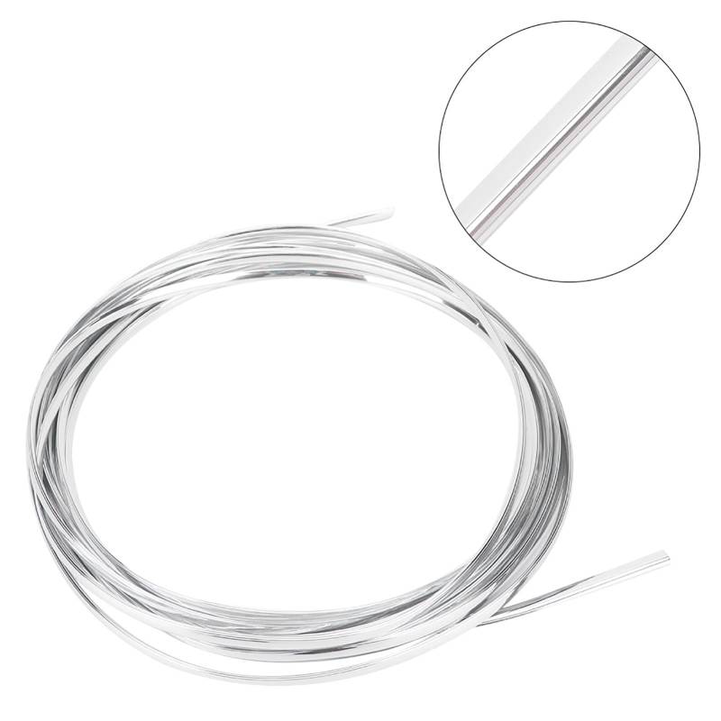 Chromrandschutz, 6m Türkante Schutzverkleidung, Schusskratzerschutz, Universelle Passform, Einfache Installation, Weiches PVC -Material, 6 Mm Breite X 8mm Tief von Walmeck