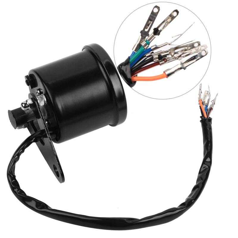 Walmeck LED -LCD -Tachometer, 0~160 Km/h Motorrad Digital Speed ​​Gauge Retro Schwarz, Eindeutiges Linsen -Drehzahlmesser für Universelles Motorrad mit 12 -V -Stromversorgung, von Walmeck