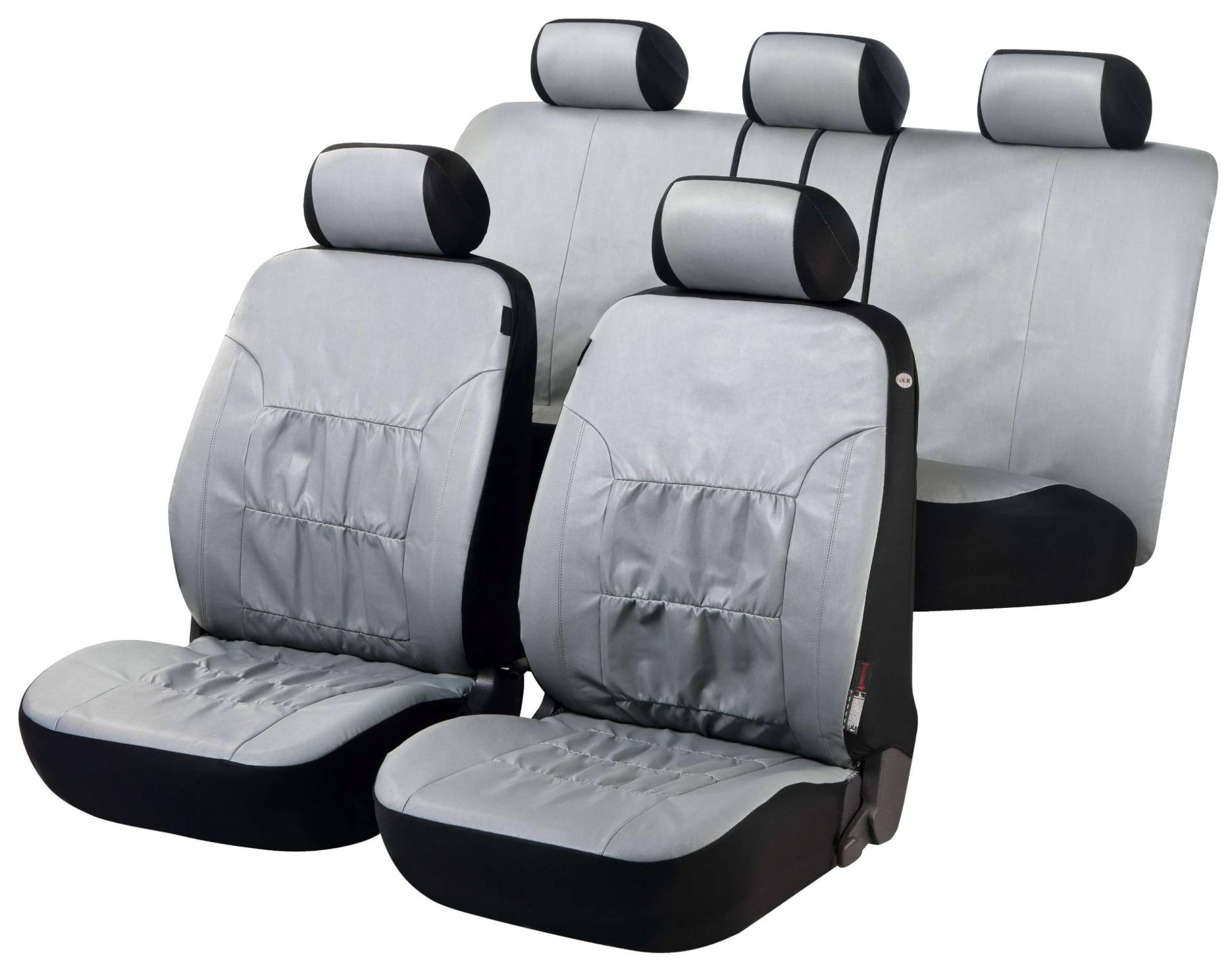Walser Autositzbezüge Nappa Touch grau aus Kunstleder von Walser