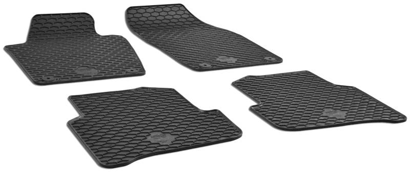 Walser DirtGuard Gummi Fussmatten Auto für Skoda Fabia III 08/2014-Heute, 100% passgenaue Auto Fußmatten, robuste Universal Fußmatte Auto, Gummimatten Auto von Walser
