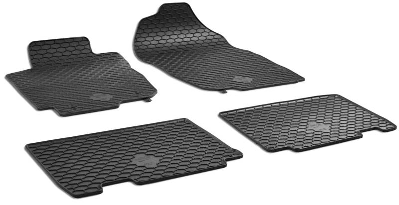 Walser DirtGuard Gummi Fussmatten Auto für Toyota RAV 4 IV (A4) 12/2012-Heute, 100% passgenaue Auto Fußmatten, robuste Universal Fußmatte Auto, Gummimatten Auto von Walser