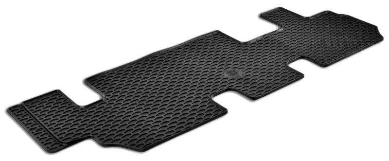Walser DirtGuard Gummi Fussmatten Auto für VW T5 Bus 2009-08/2015, VW T6 Bus 04/2015-Heute, 3. Reihe, 100% passgenaue Auto Fußmatten, robuste Universal Fußmatte Auto, Gummimatten Auto von Walser