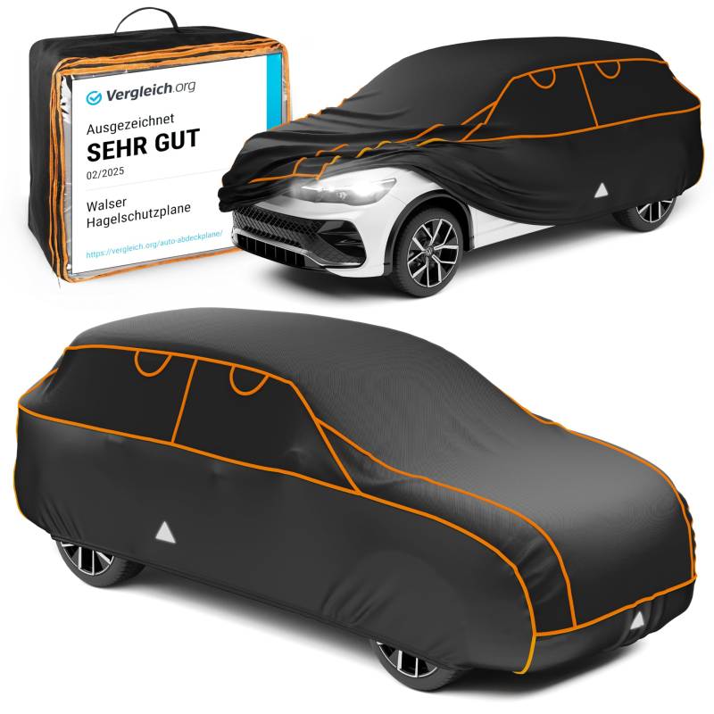 Walser Hagelschutz Abdeckplane Auto, Auszeichnung Sehr Gut* Auto Hagelschutzplane, TÜV geprüfte* Abdeckplane Auto Perma Protect, Autogarage Abdeckung, Abdeckung Auto, Auto Abdeckung Größe 8 SUV/Van von Walser