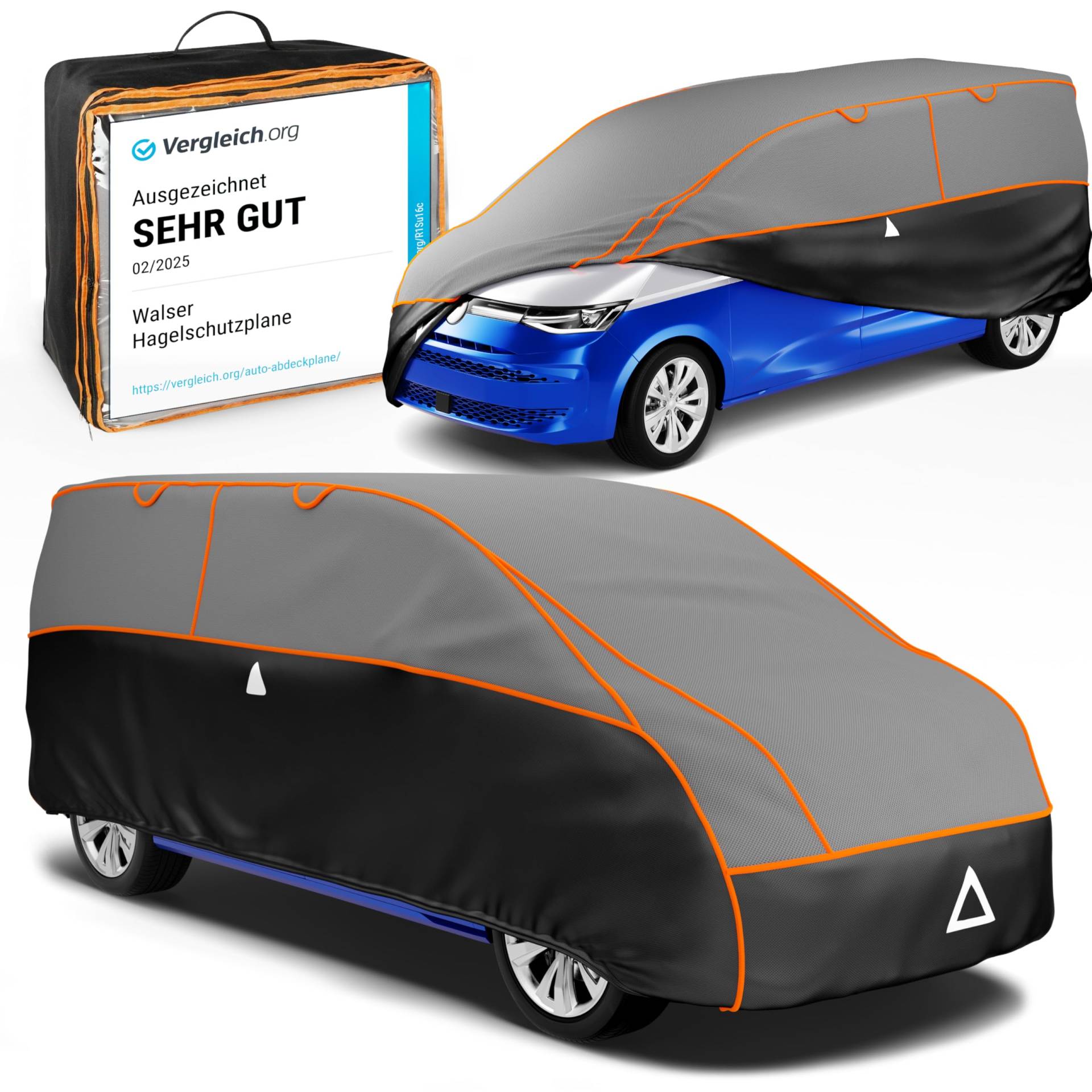 Walser Hagelschutz Abdeckplane Transporter, TÜV geprüfte* Abdeckplane Bus Perma Protect, Auszeichnung Sehr Gut* Hagelschutzplane Größe 12 für VW T4/T5/T6/Ford Tourneo/Opel Vivaro/Mercedes Vito/Viano Walser Hagelschutz Abdeckplane Transporter, TÜV geprüfte* Abdeckplane Bus Perma Protect, Auszeichnung Sehr Gut* Hagelschutzplane Größe 12 für VW T4/T5/T6/Ford Tourneo/Opel Vivaro/Mercedes Vito/Viano von Walser