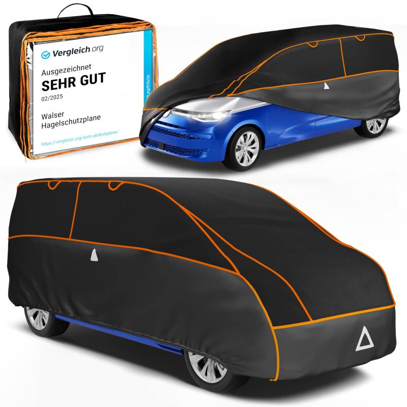 Walser Hagelschutz Abdeckplane Transporter, TÜV geprüfte* Abdeckplane Bus Perma Protect, Auszeichnung Sehr Gut* Auto Hagelschutzplane Bus Größe 11 für VW Caddy/T4/T5/T6, Mercedes Viano/Vito von Walser