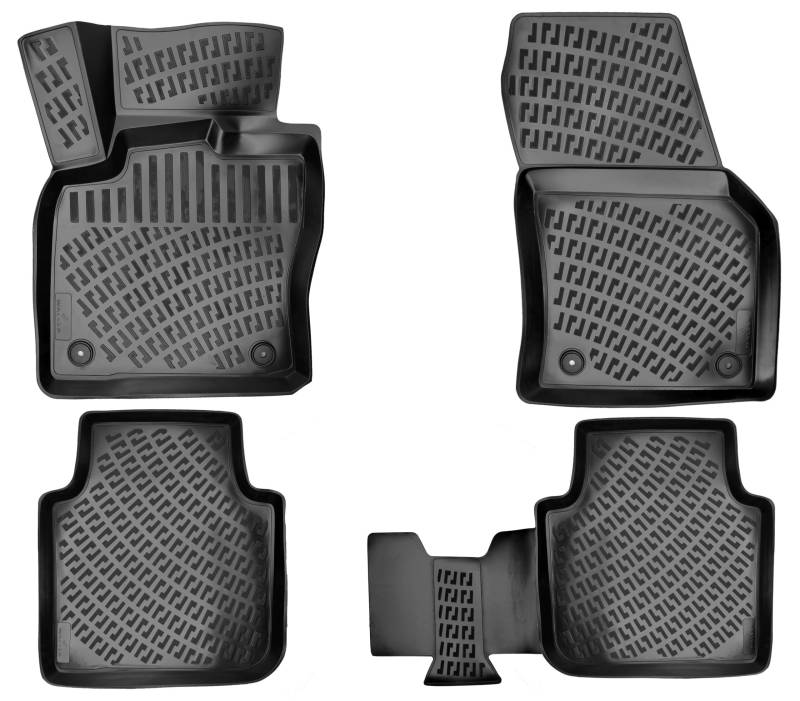 Walser NXT Gummi Fussmatten Auto für Seat Tarraco (KN2) 09/2018-Heute, 100% passgenaue Auto Fußmatten, robuste Universal Fußmatte Auto, Gummimatten Auto, Auto Fussmatten Gummi von Walser