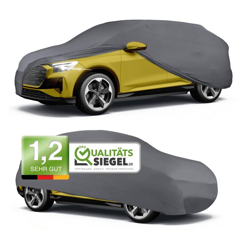 Walser Premium Abdeckung Auto Indoor Stretch Plus Qualitätssieger Sehr Gut* Autoabdeckung Winter Autogarage Abdeckung Autoplane Winter Autogarage Abdeckung Winter Auto Abdeckplane SUV L anthrazit von Walser
