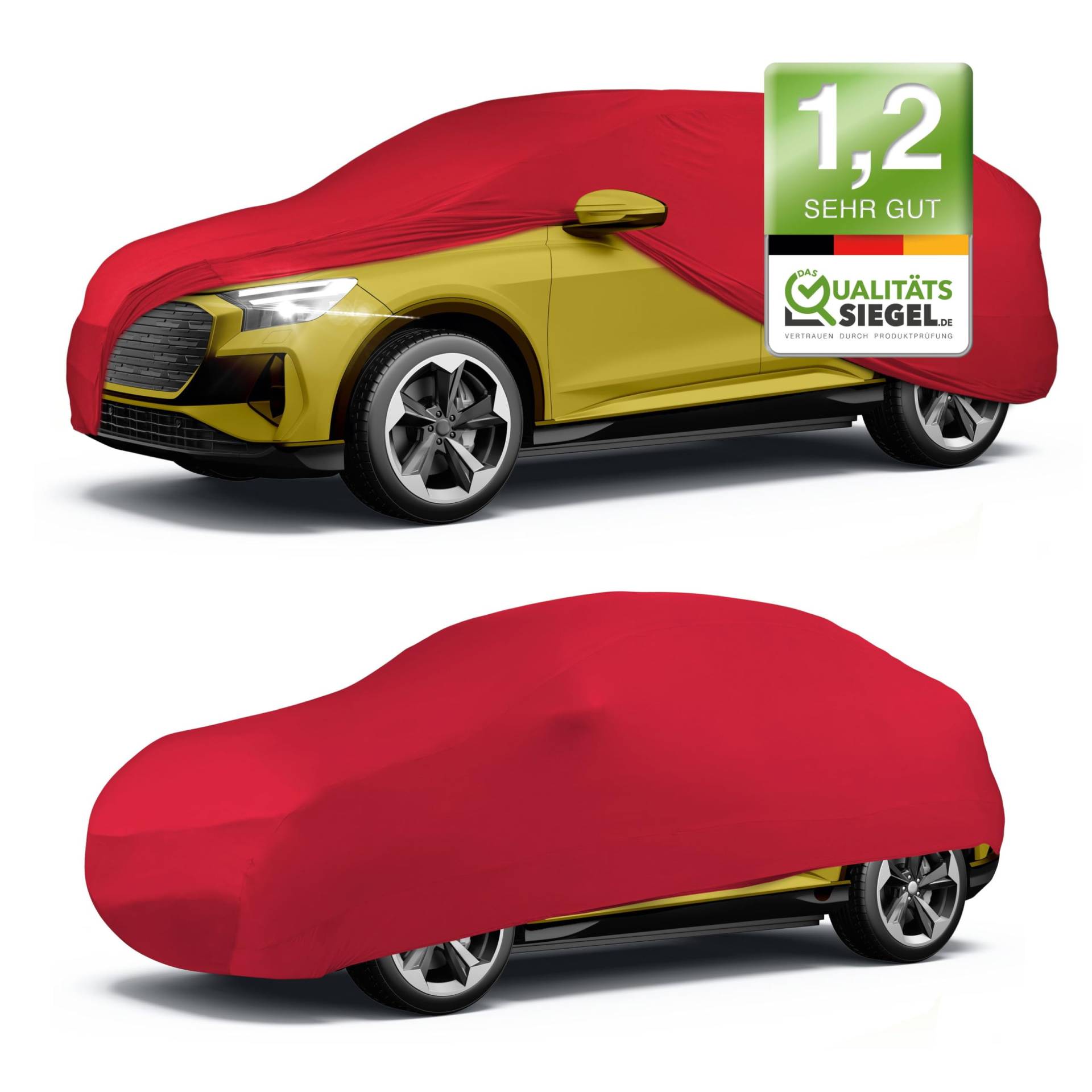 Walser Premium Abdeckung Auto Indoor Stretch Plus Qualitätssieger Sehr Gut* Autoabdeckung Winter Autogarage Abdeckung Autoplane Winter Autogarage Abdeckung Winter Auto Abdeckplane SUV XL rot Walser Premium Abdeckung Auto Indoor Stretch Plus Qualitätssieger Sehr Gut* Autoabdeckung Winter Autogarage Abdeckung Autoplane Winter Autogarage Abdeckung Winter Auto Abdeckplane SUV XL rot von Walser