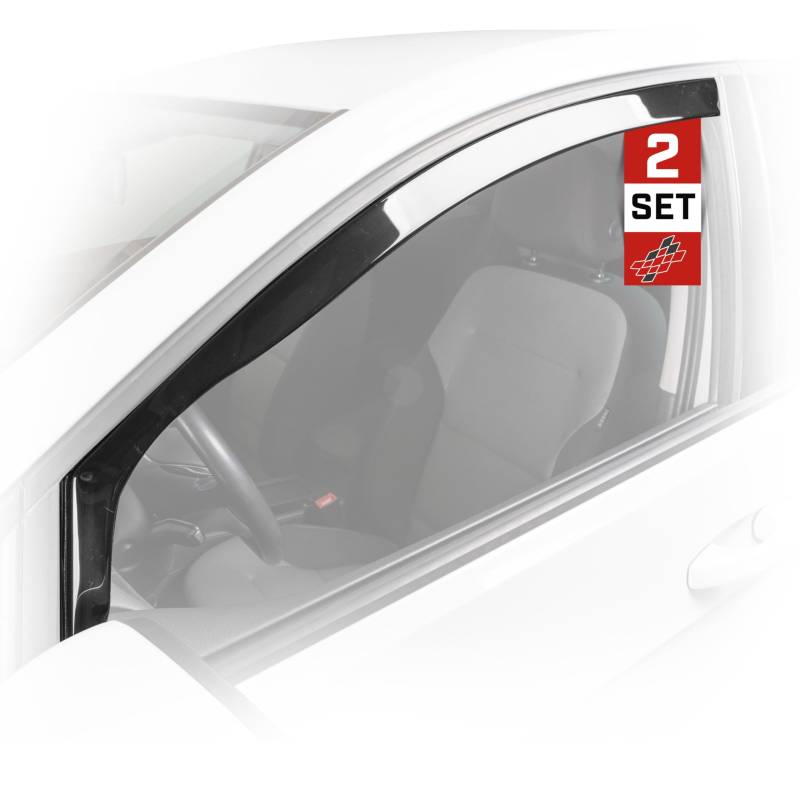 Walser Premium Auto Windabweiser für BMW X1 (F48) 11/2014-12/2022, Passform Regenabweiser Set für Fahrer- und Beifahrerseite, Auto Windabweiser 2 STK. von Walser