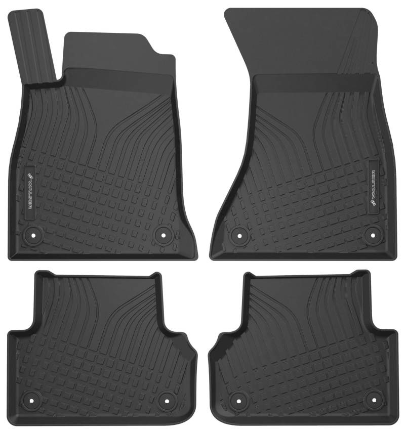 Walser Premium Fussmatten Auto für Audi A4 B9/Allroad B9/Avant B9 2015-2024, A5 Sportback 2016-Heute, 100% passgenaue Gummimatten Auto - Made in EU, robuste Fußmatten Auto, Auto Fußmatten von Walser
