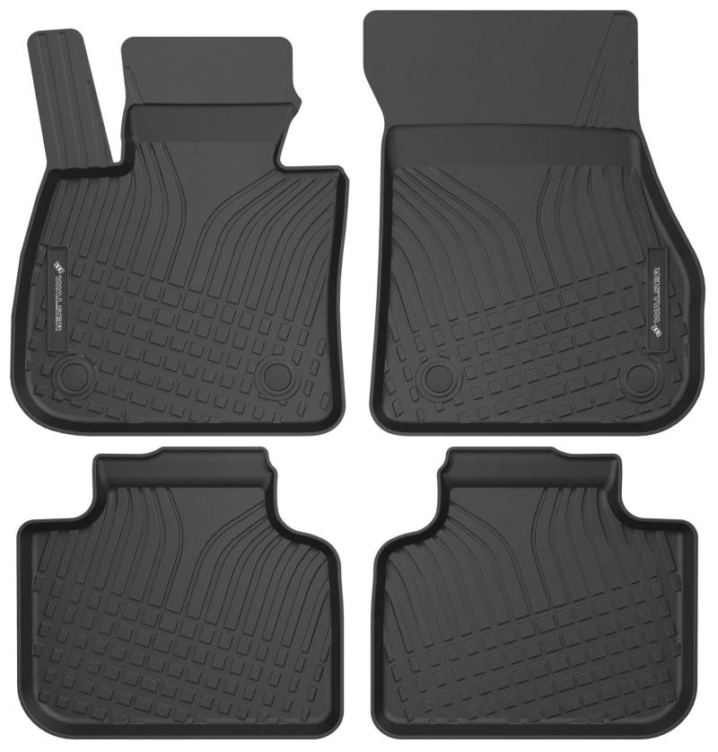 Walser Premium Fussmatten Auto für BMW X1 (F48) 11/2014-Heute, X2 (F39) 11/2017-Heute, 100% passgenaue Gummimatten Auto - Made in EU, robuste Fußmatten Auto, Auto Fußmatten, Fußmatte Auto von Walser