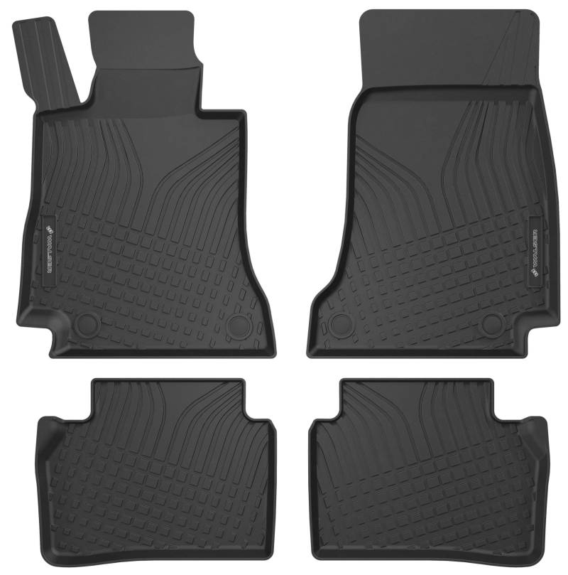 Walser Premium Fussmatten Auto für Mercedes-Benz E-Klasse 2016-2023, E-Klasse T-Model/All-Terrain (S213) 2016-2023, 100% passgenaue Gummimatten Auto - Made in EU, robuste Fußmatten Auto von Walser