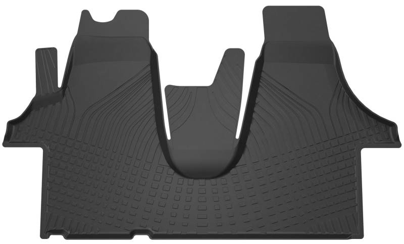 Walser Premium Fussmatten Auto für VW T5 04/2003-08/2015, T6 04/2015-2019, 100% passgenaue Gummimatten Auto - Made in EU, robuste Fußmatten Auto, Auto Fußmatten, Fußmatte Auto von Walser