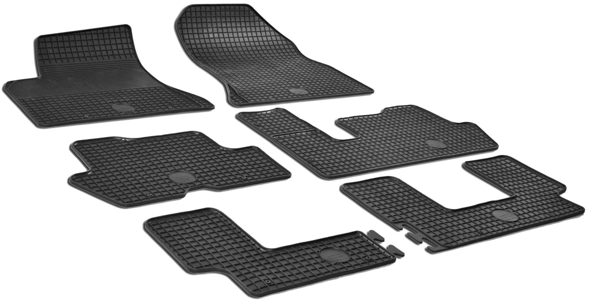 Walser DirtGuard Gummi Fussmatten Auto für Citroen C4 Picasso/Grand Picasso I 2006-2015, Picasso/Grand Picasso II 2013-Heute, 100% passgenaue Auto Fußmatten, Universal Fußmatte Auto von Walser