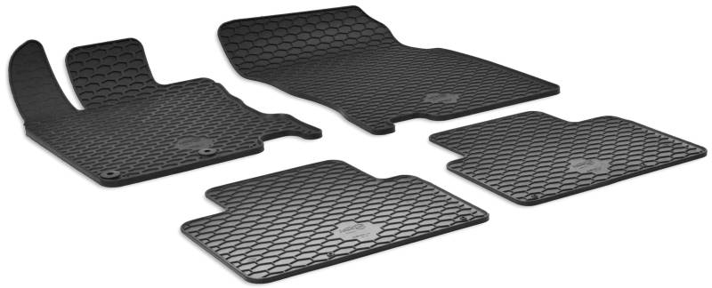 Walser DirtGuard Gummi Fussmatten Auto für Nissan Qashqai II SUV 11/2013-2020, 100% passgenaue Auto Fußmatten, robuste Universal Fußmatte Auto, Gummimatten Auto von Walser