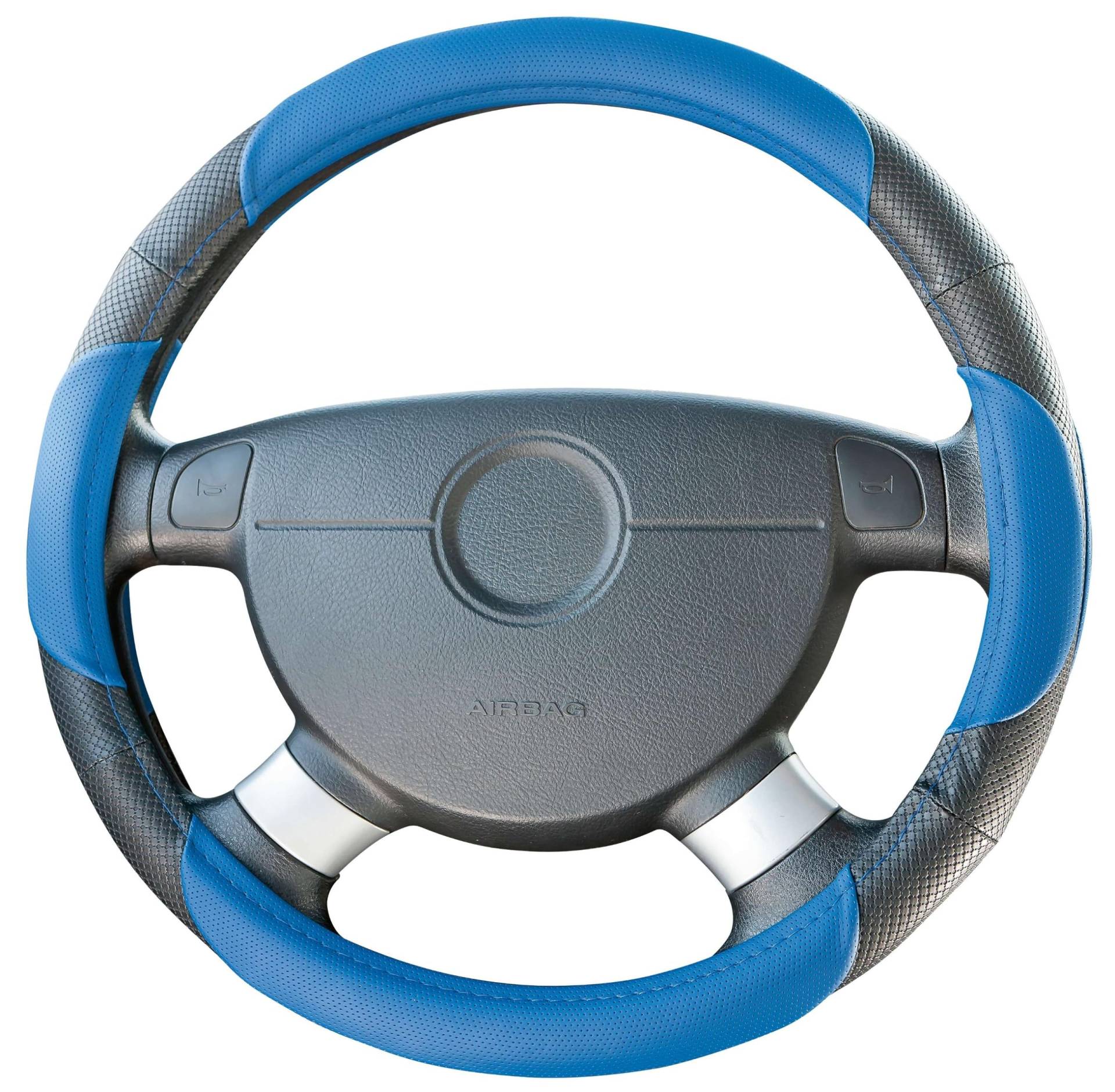 WALSER Sport Lenkradbezug Lenkradhülle Schwarz Blau Lenkradschoner Racing 16621 WALSER Sport Lenkradbezug Lenkradhülle Schwarz Blau Lenkradschoner Racing 16621 von Walser
