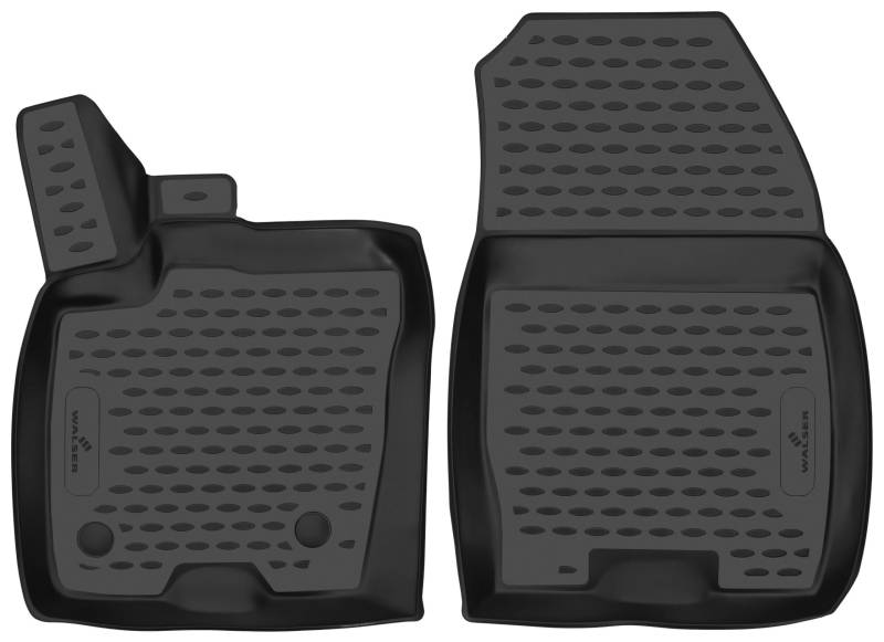 Walser XTR Gummi Fussmatten Auto für Ford Transit Courier B460 02/2014-2023, 100% passgenaue Auto Fußmatten, robuste Universal Fußmatte Auto, Gummimatten Auto, Auto Fussmatten Gummi von Walser