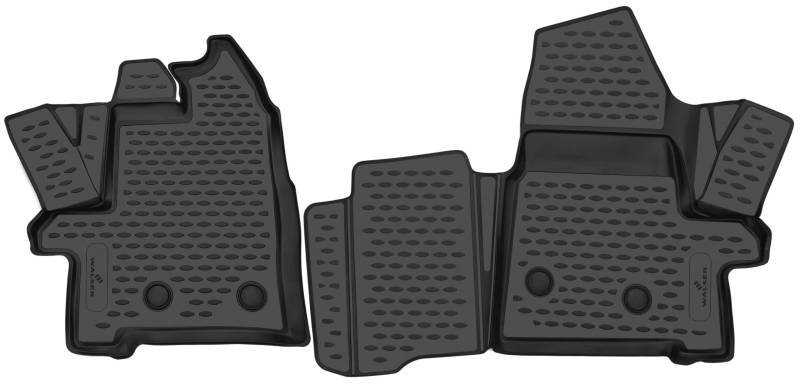 Walser XTR Gummi Fussmatten Auto für Ford Transit V363 08/2013-Heute, 100% passgenaue Auto Fußmatten, robuste Universal Fußmatte Auto, Gummimatten Auto, Auto Fussmatten Gummi von Walser