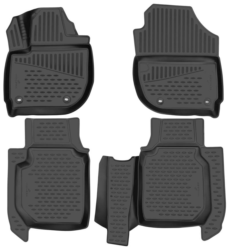 Walser XTR Gummi Fussmatten Auto für Honda HR-V (RU) 2014-2021, 100% passgenaue Auto Fußmatten, robuste Universal Fußmatte Auto, Gummimatten Auto, Auto Fussmatten Gummi, Auto Gummimatten von Walser