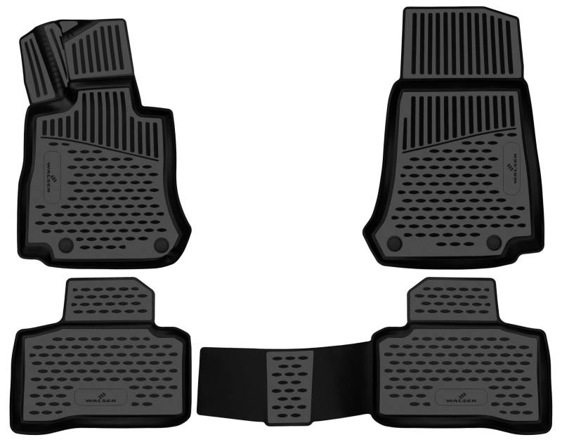 WALSER XTR Gummi Fussmatten Auto für Mercedes-Benz EQC (N293) 05/2019-07/2023, 100% passgenaue Auto Fußmatten, robuste Universal Fußmatte Auto, Gummimatten Auto, Auto Fussmatten Gummi von Walser