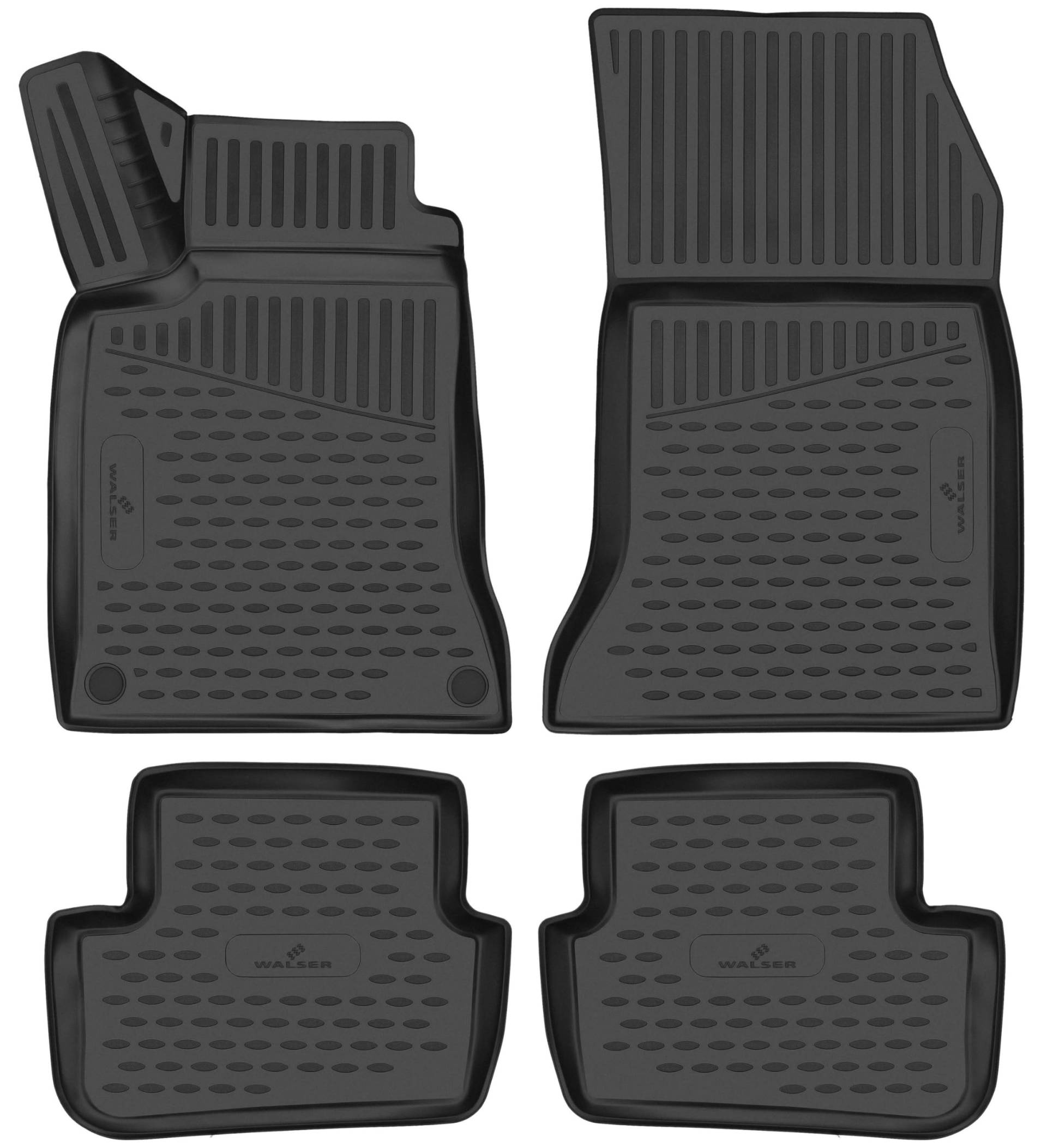 Walser XTR Gummi Fussmatten Auto für Mercedes-Benz GLA (H247) 02/2020-Heute, 100% passgenaue Auto Fußmatten, robuste Universal Fußmatte Auto, Gummimatten Auto, Auto Fussmatten Gummi von Walser