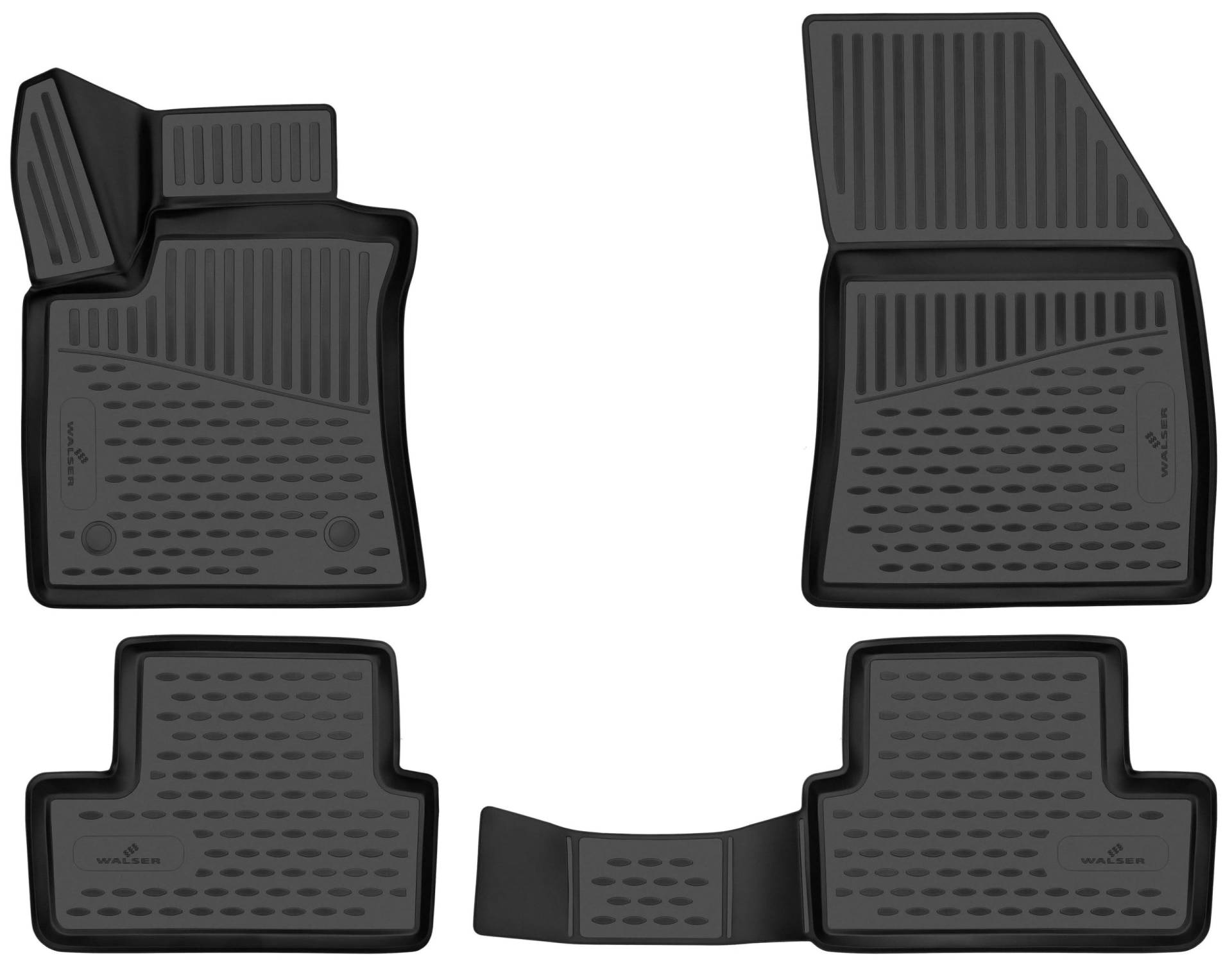 Walser XTR Gummi Fussmatten Auto für Renault Megane IV 2015-Heute, 100% passgenaue Auto Fußmatten, robuste Universal Fußmatte Auto, Gummimatten Auto, Auto Fussmatten Gummi, Auto Gummimatten Walser XTR Gummi Fussmatten Auto für Renault Megane IV 2015-Heute, 100% passgenaue Auto Fußmatten, robuste Universal Fußmatte Auto, Gummimatten Auto, Auto Fussmatten Gummi, Auto Gummimatten von Walser