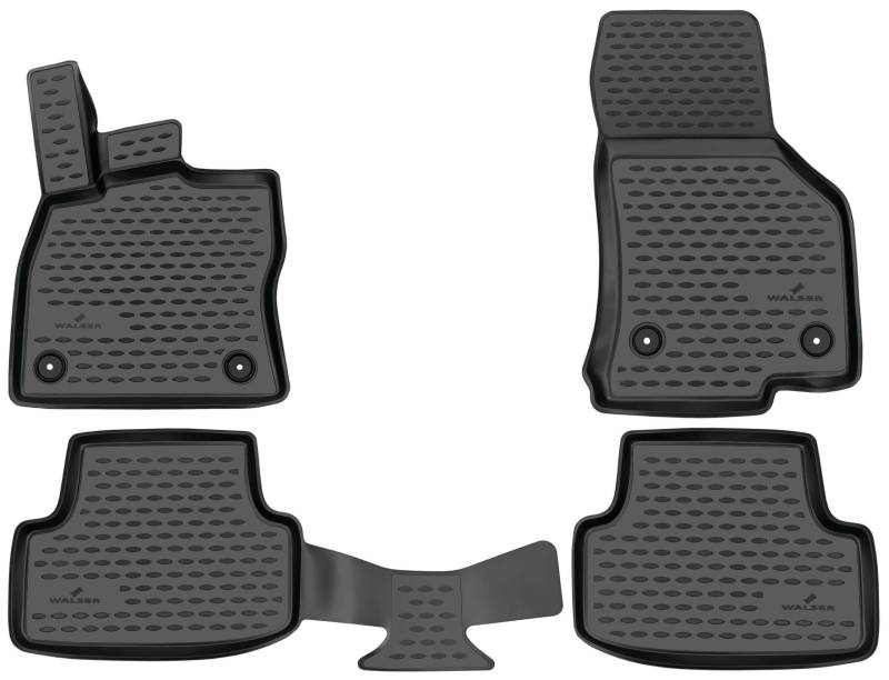 Walser XTR Gummi Fussmatten Auto kompatibel mit VW Golf 7/Golf 7 Variant 2012-2021, 100% passgenaue Auto Fußmatten, robuste Universal Fußmatte Auto, Gummimatten Auto von Walser