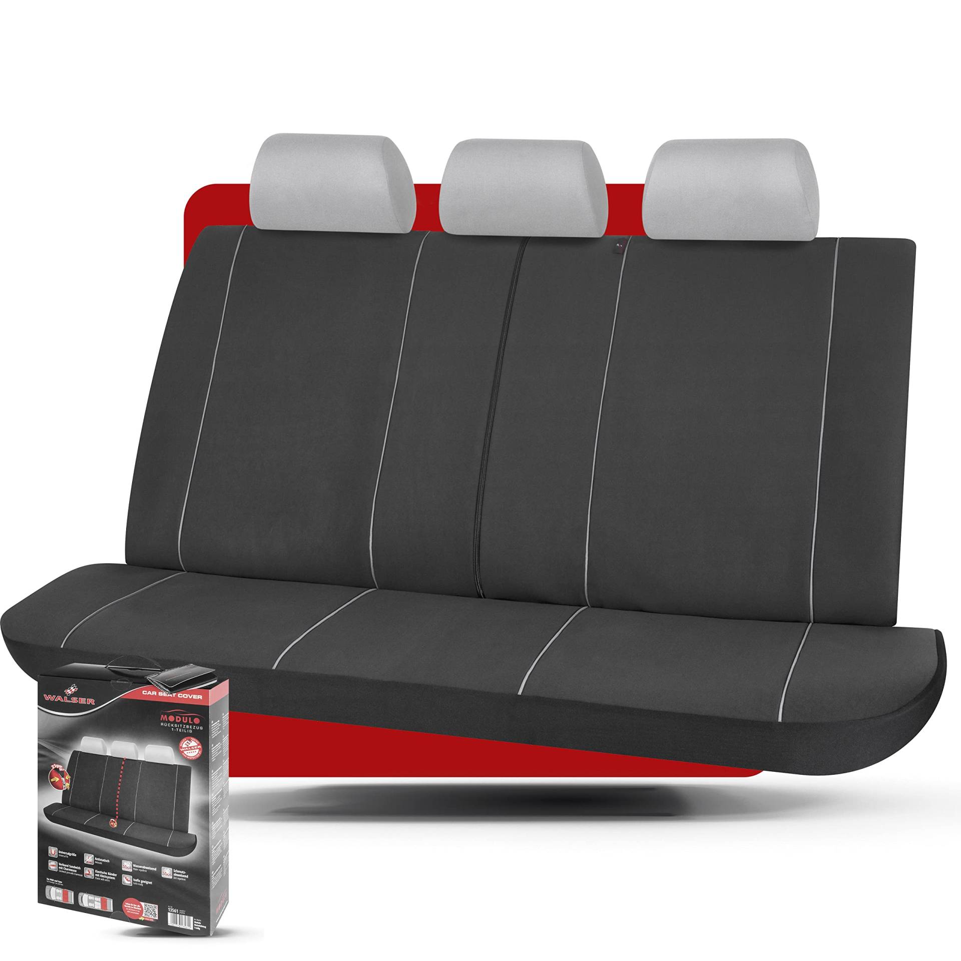 WALSER Autositzbezug Modulo für Rücksitzbankbezug 3-teilig von Walser