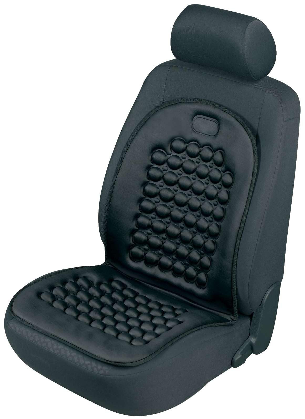 Walser 14186 Autositzauflage Noppi schwarz massierend, Universelle Sitzauflage und Schutzunterlage, Sitzschoner für Pkw und LKW von Walser