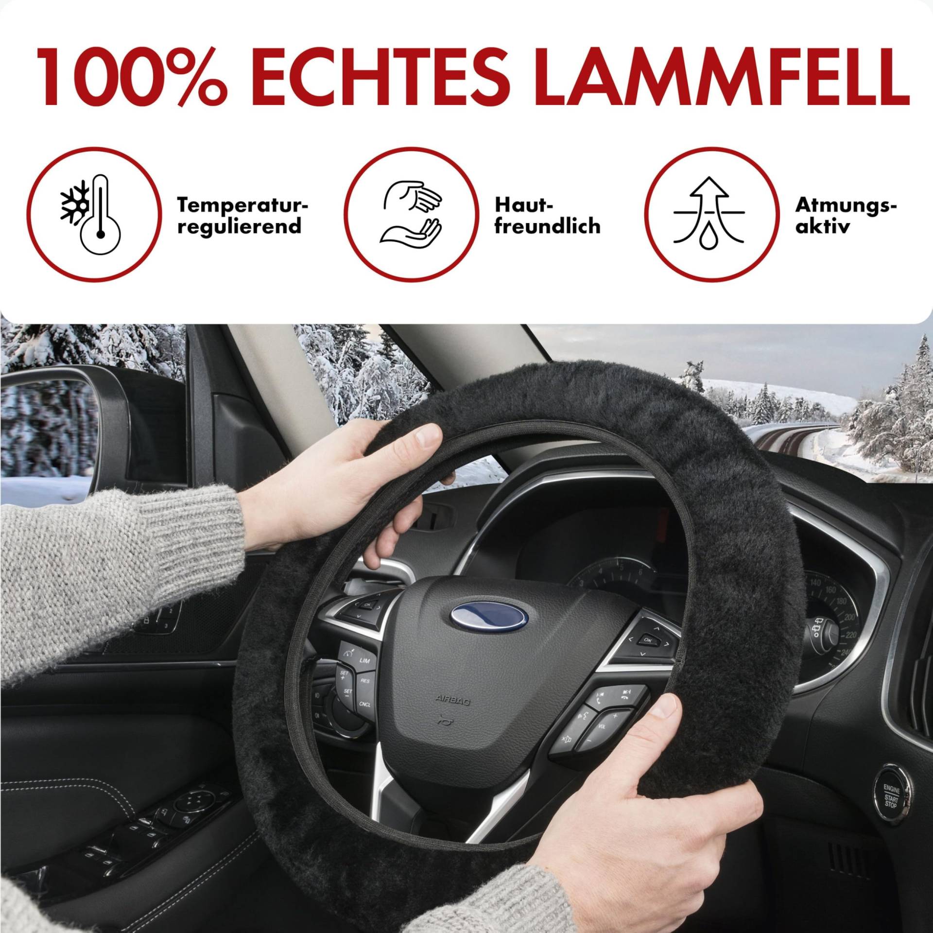 Walser Lammfell Lenkradbezug Auto, 100% Lammfell Lenkradschutz Auto, Auto Lenkradbezug, Lenkradbezug Fell, Lenkrad Bezug, Auto Winter Zubehoer, Lenkradbezug Winter, Lenkrad Wärmer schwarz Walser Lammfell Lenkradbezug Auto, 100% Lammfell Lenkradschutz Auto, Auto Lenkradbezug, Lenkradbezug Fell, Lenkrad Bezug, Auto Winter Zubehoer, Lenkradbezug Winter, Lenkrad Wärmer schwarz von Walser