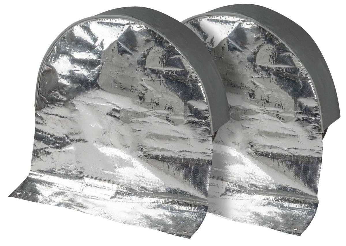 Walser 2X Reifen-Thermoabdeckung, 2 Stück Radschutzhüllen bis 17 Zoll/195mm, Radabdeckung-Set, Reifentaschen-Schutzhülle, Reifenabdeckung Silber Walser 2X Reifen-Thermoabdeckung, 2 Stück Radschutzhüllen bis 17 Zoll/195mm, Radabdeckung-Set, Reifentaschen-Schutzhülle, Reifenabdeckung Silber von Walser