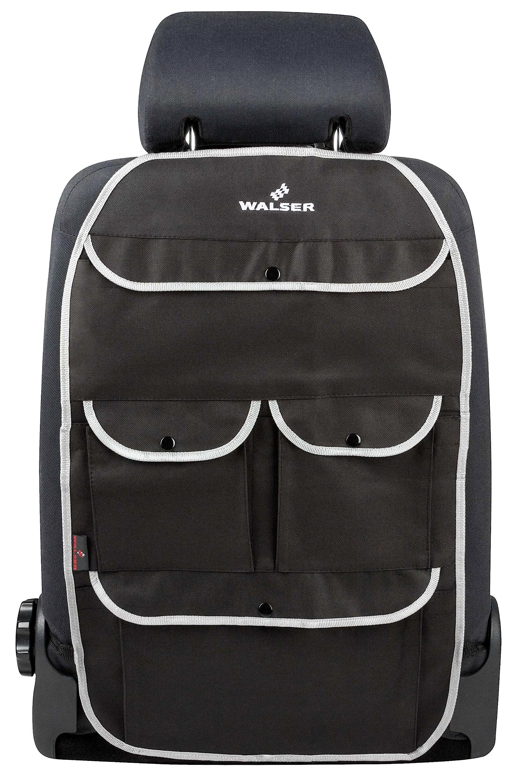 Walser Kinder Organizer, Rücksitztasche Lucky Tom in Schwarz/Grau | Autositzschoner mit Rücklehnenschutz | Rücksitzschoner für Autos Walser Kinder Organizer, Rücksitztasche Lucky Tom in Schwarz/Grau | Autositzschoner mit Rücklehnenschutz | Rücksitzschoner für Autos von Walser