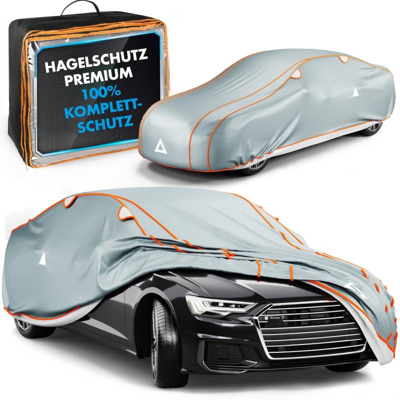 Walser Hagelschutz Abdeckplane Auto, Auszeichnung Sehr Gut* Auto Hagelschutzplane, TÜV geprüfte* Abdeckplane Auto Perma Protect Complete, Abdeckplane Auto, Autogarage Abdeckung Größe 3 grau von Walser