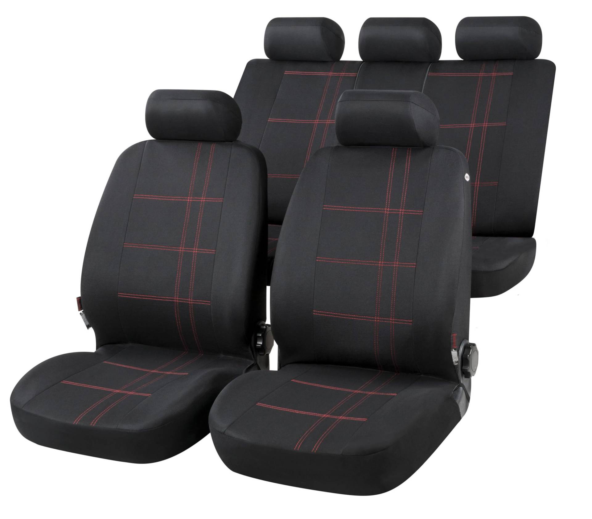 Walser Auto-Sitzbezug Nashville, Universal-Sitzbezug Komplett-Set, PKW-Sitzbezüge, 2 Vordersitzbezüge, 1 Rücksitzbankbezug schwarz Walser Auto-Sitzbezug Nashville, Universal-Sitzbezug Komplett-Set, PKW-Sitzbezüge, 2 Vordersitzbezüge, 1 Rücksitzbankbezug schwarz von Walser